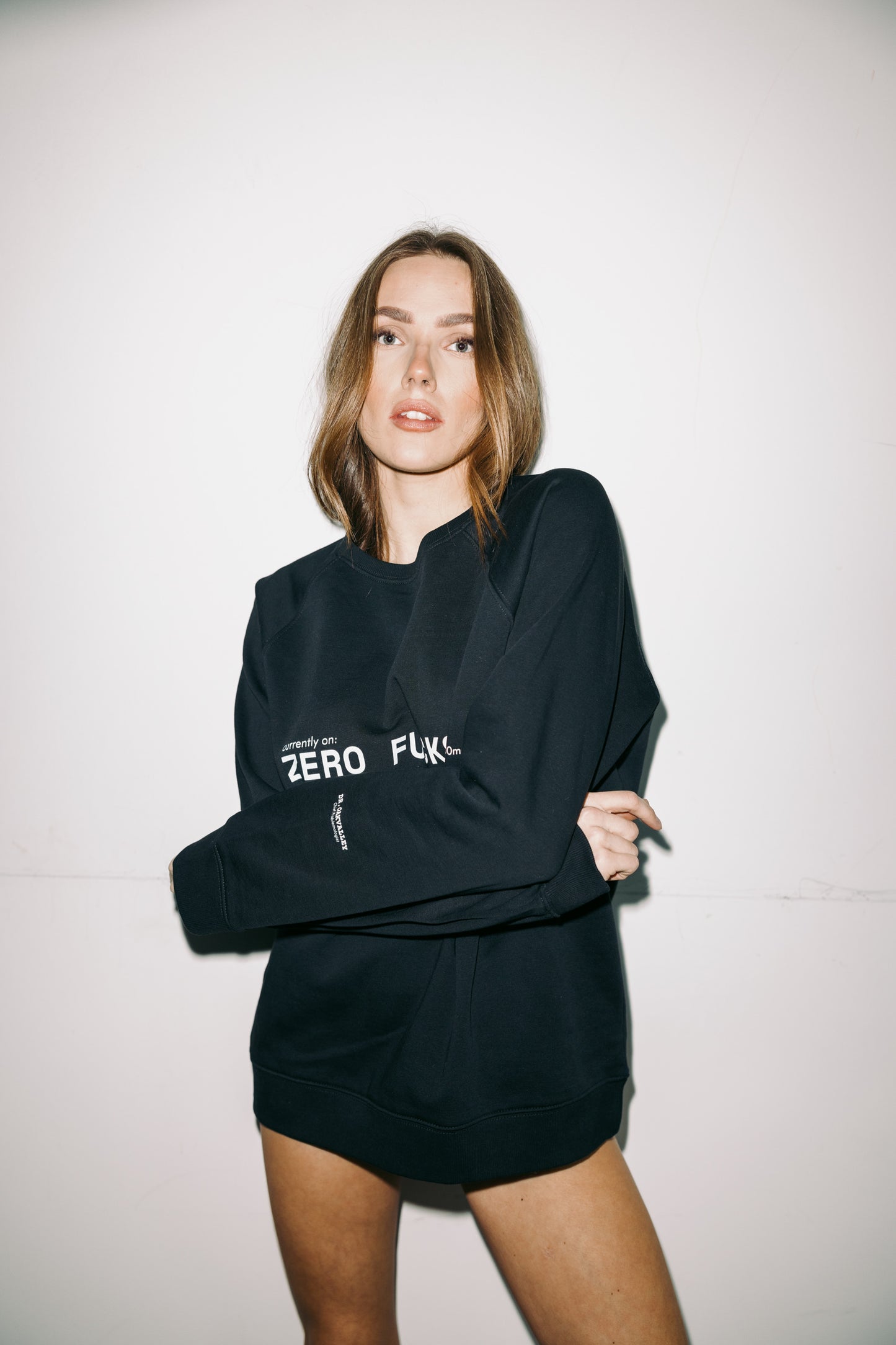 Zero Fucks- Unisex organic raglan sweatshirt