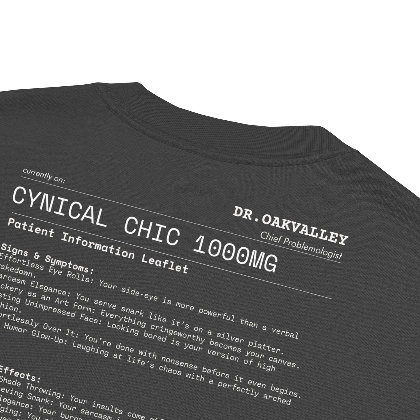 Cynical Chic- Oversized faded t-shirt