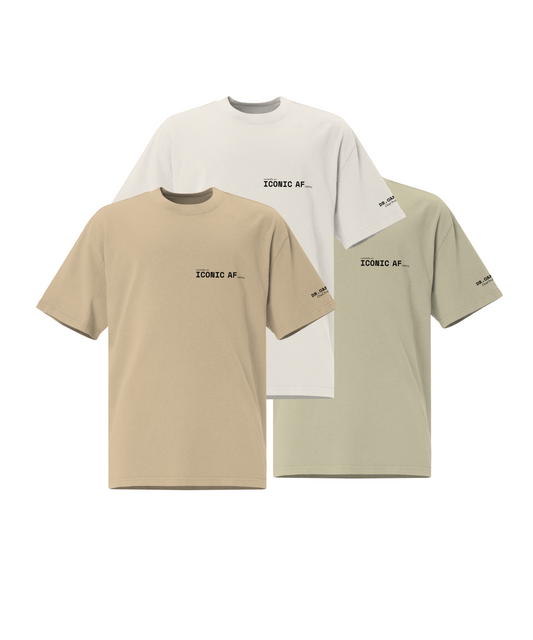 Iconic AF - Oversized faded t-shirt