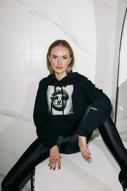Cynical Chic- Crop Hoodie
