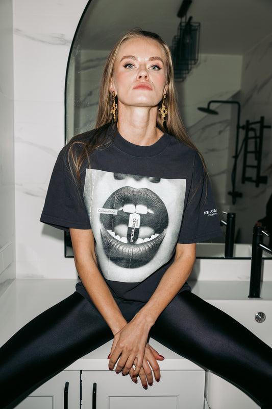 Cynical Chic- Oversized faded t-shirt