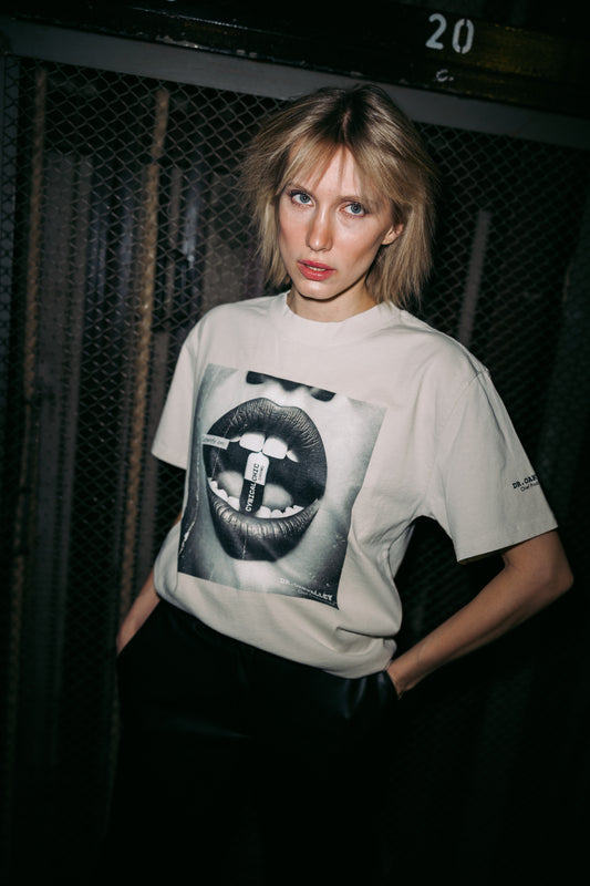 Cynical Chic- Oversized faded t-shirt