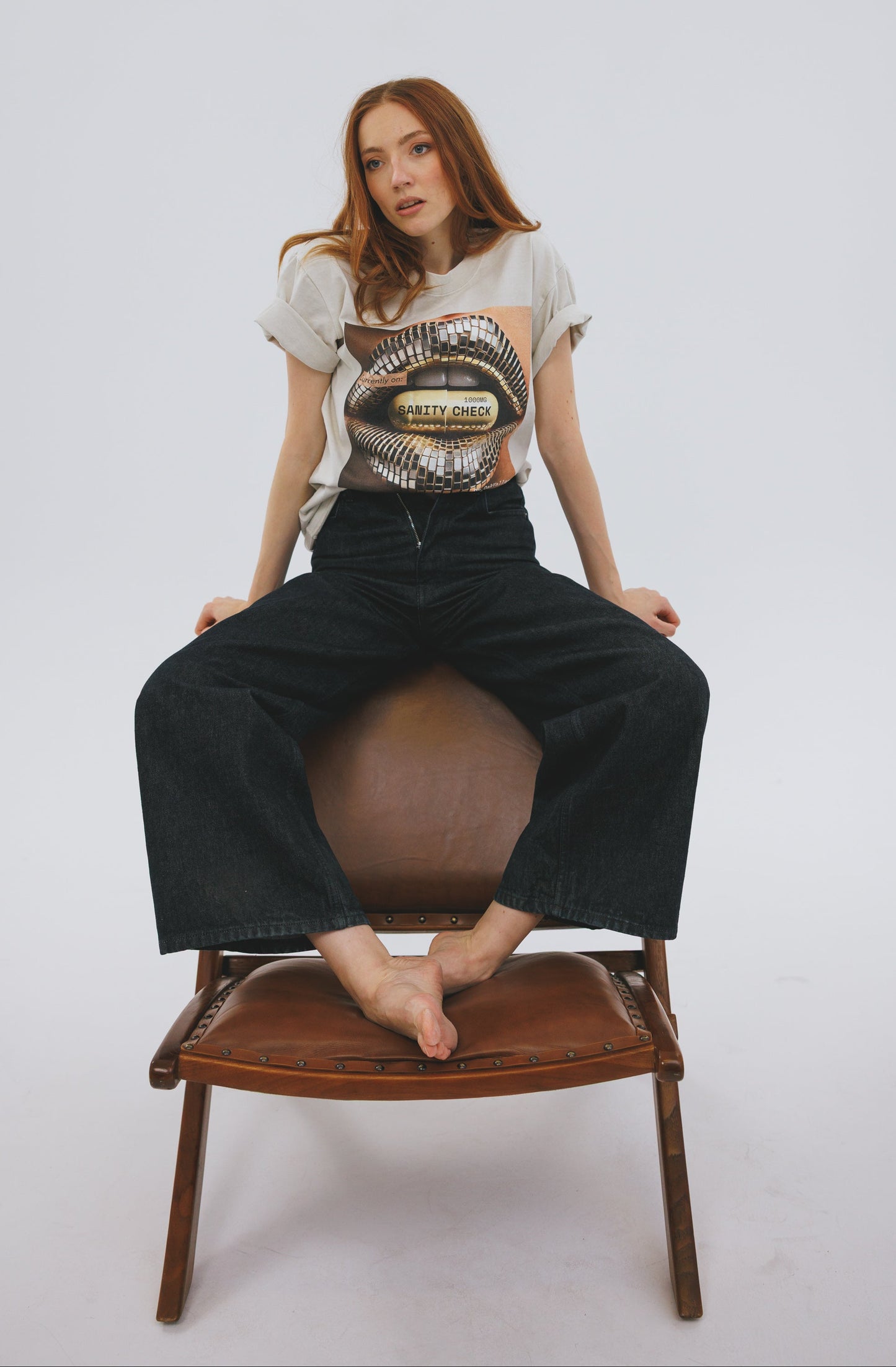 Sanity Check Oversized faded t-shirt