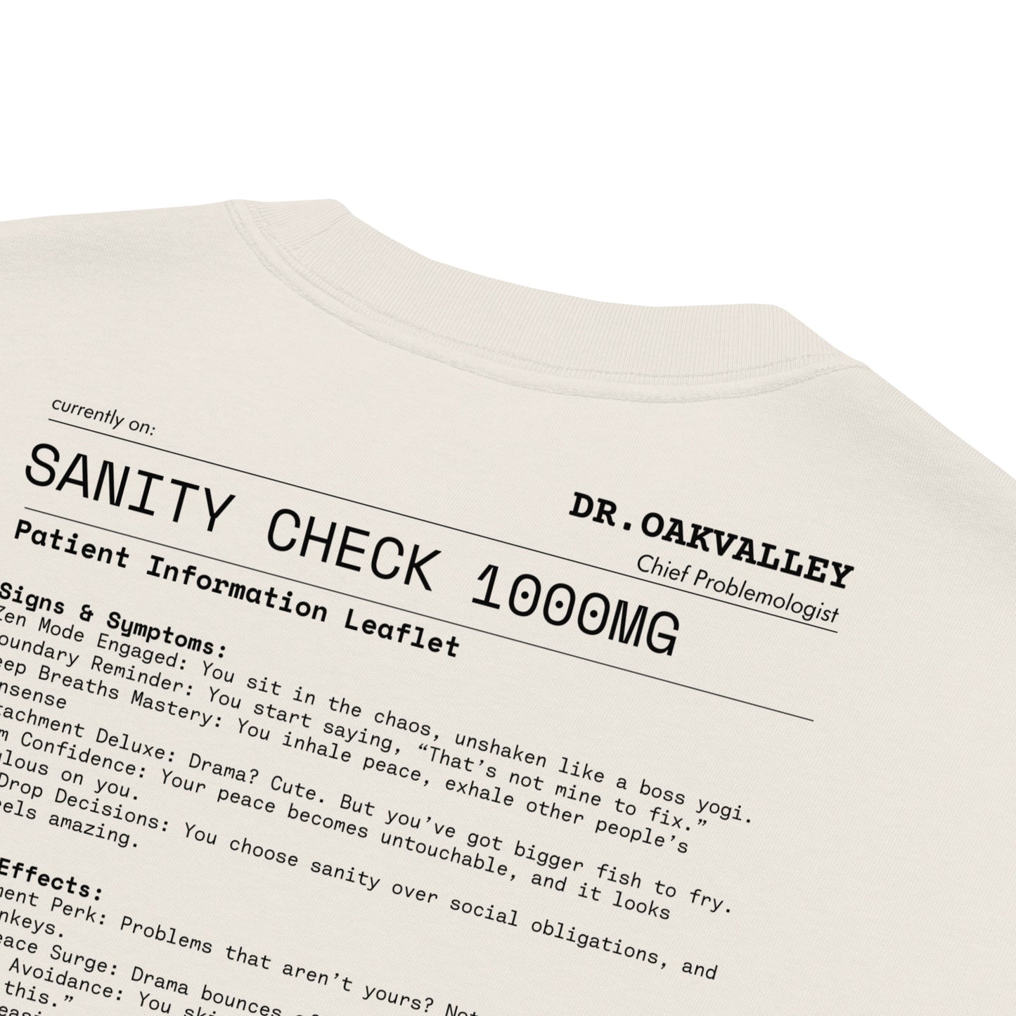 Sanity Check Oversized faded t-shirt